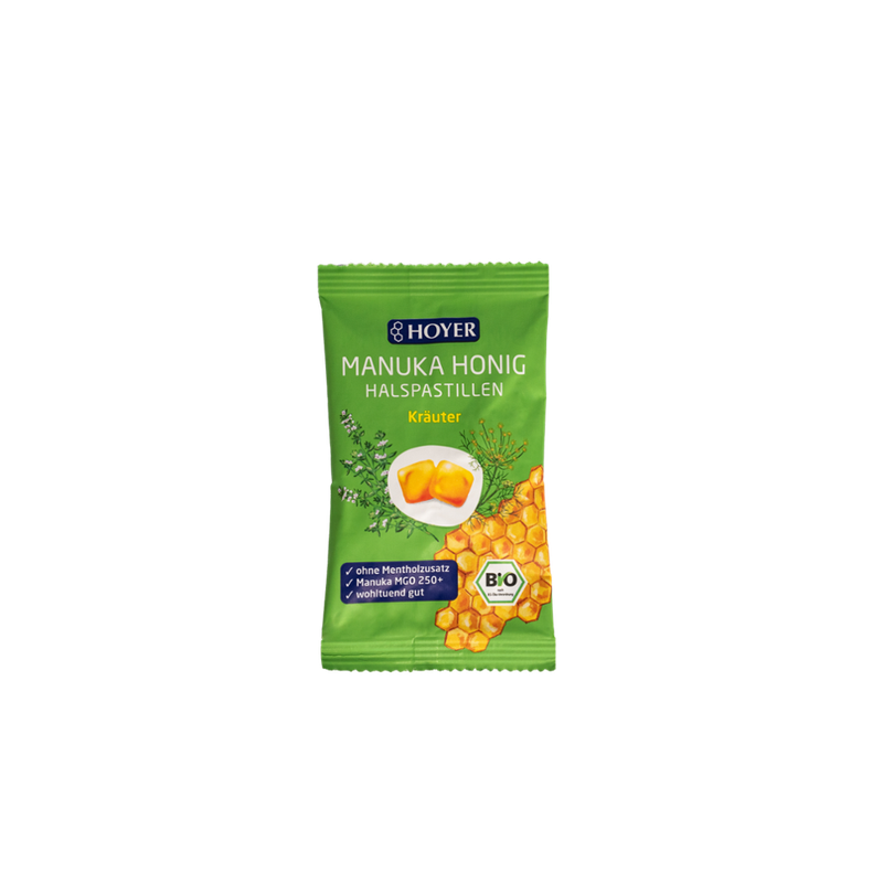 HOYER Manukahonig Halspastillen Kräuter - Produktbild