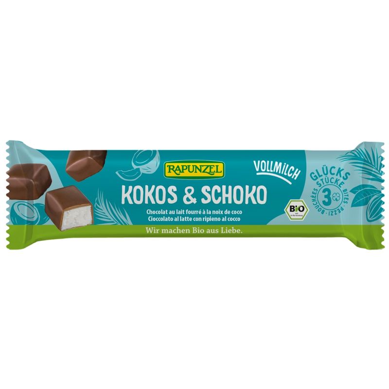 Rapunzel Glücksstücke Kokos & Schoko Vollmilch - Produktbild