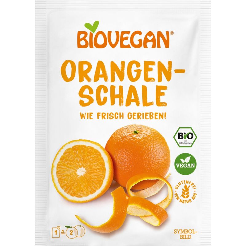 Biovegan Meine Orangenschale, gerieben, BIO, BV, 9g - Produktbild