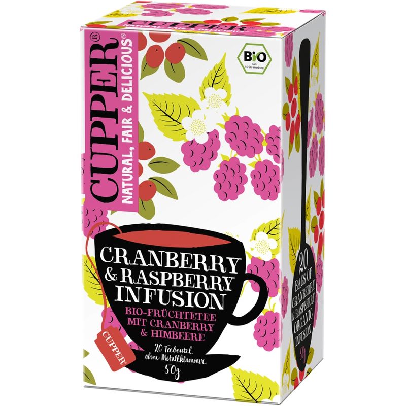 Cupper Cranberry & Raspberry Infusion - Produktbild