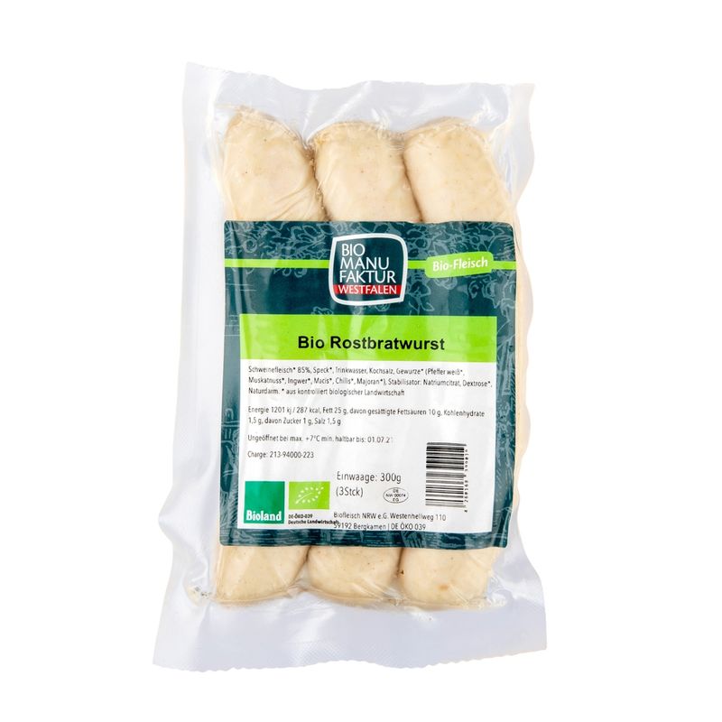 Bio-Manufaktur-Westfalen Bio-Rostbratwurst - Produktbild