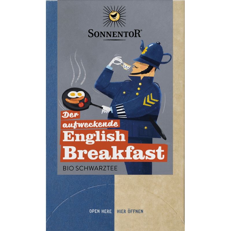 Sonnentor Der aufweckende English Breakfast Tee, Doppelkammerbeutel - Produktbild