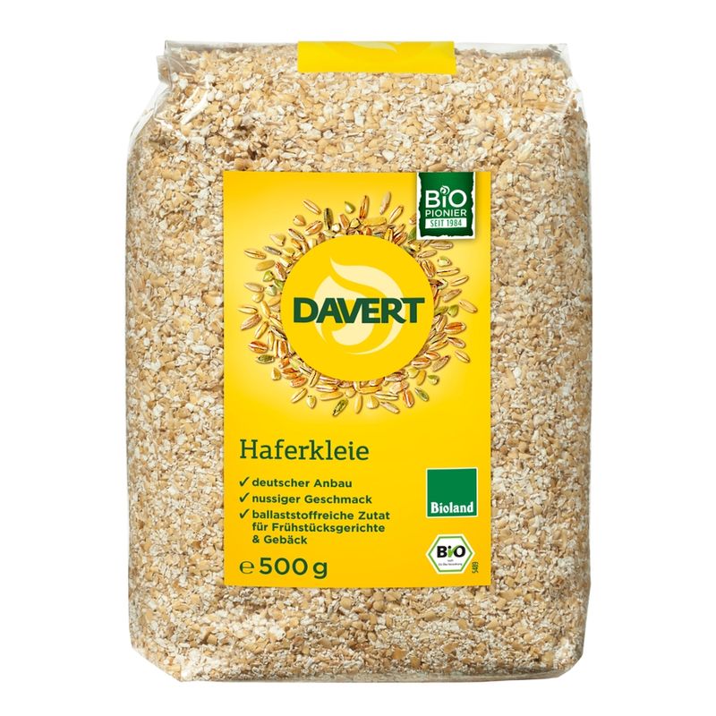 Davert Haferkleie Bioland, 500g - Produktbild