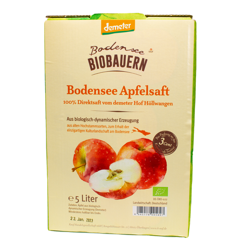 Bodensee-Bio-Bauern Bodensee-Bio-Bauern Apfelsaft Demeter vom Hof Höllwangen - Produktbild