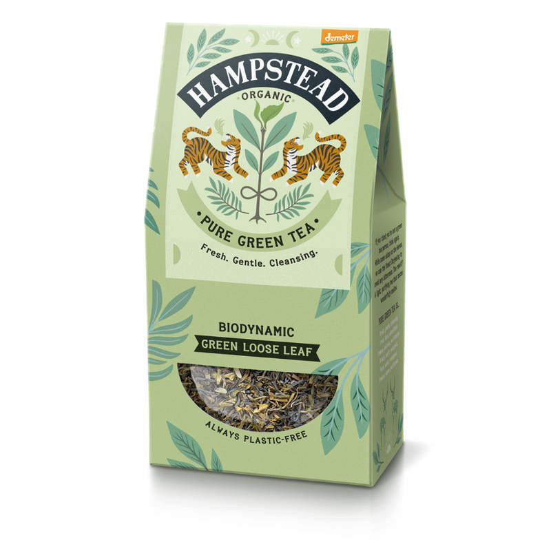 Hampstead Organic  Biodynamic Green Single estate Leaf tea - Produktbild