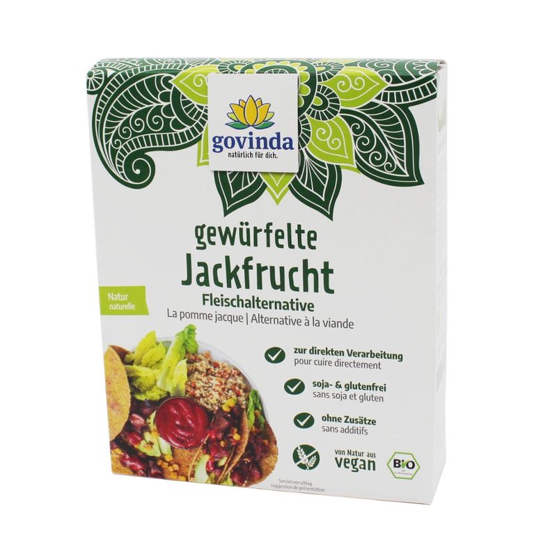 Govinda Jackfrucht-Fruchtfleisch gewürfelt, Fleischalternative - Produktbild