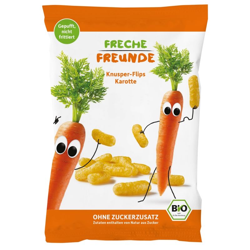 Freche Freunde Freche Freunde Bio Knusper-Flips Karotte - Produktbild