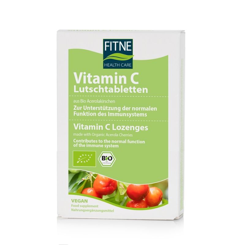 Fitne Vitamin C Lutschtabletten aus Bio-Acerolakirschen - Produktbild