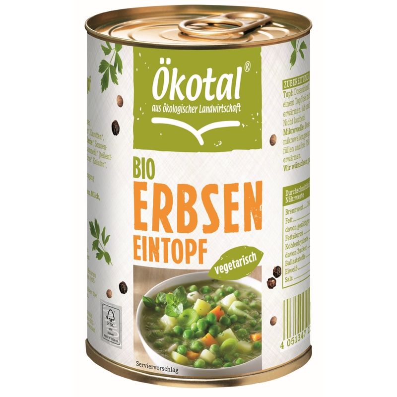 Ökotal Bio Erbseneintopf vegetarisch - Produktbild