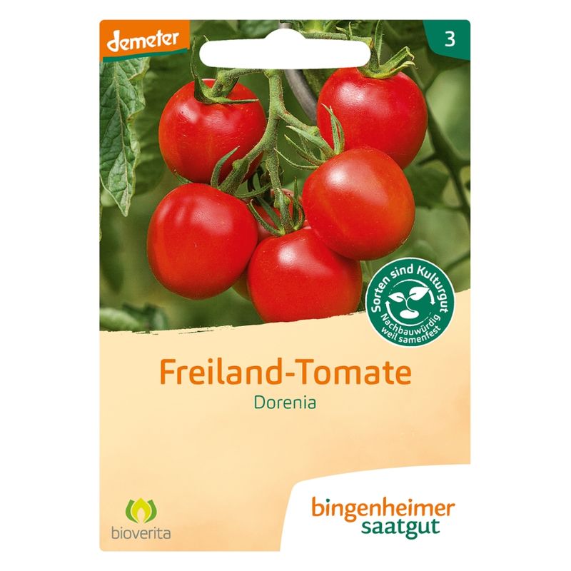 Bingenheimer Saatgut Dorenia - Tomate (Saatgut) - Produktbild