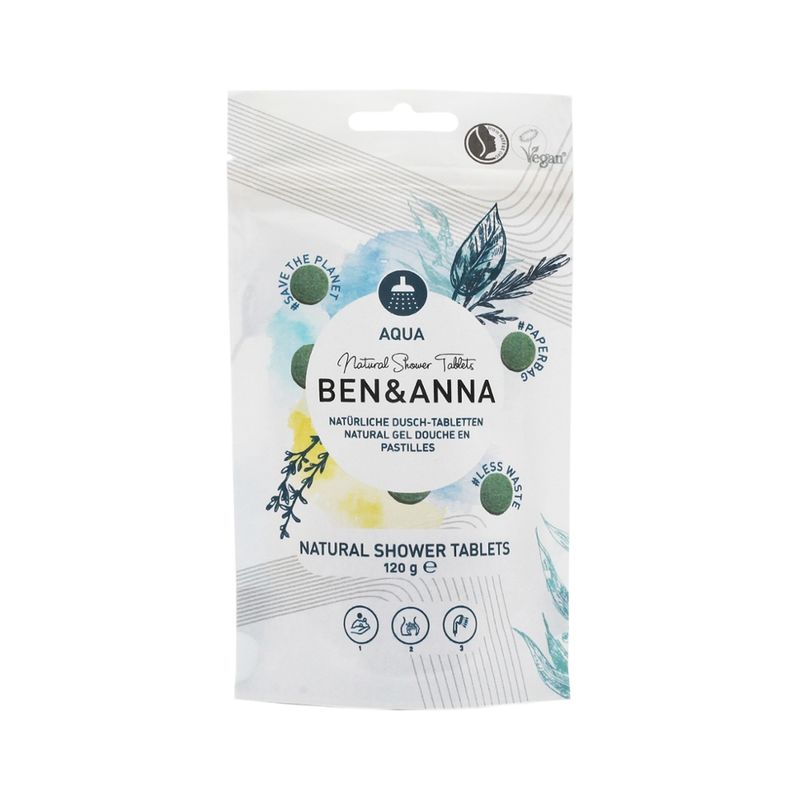 Ben&Anna Natural Care Ben&Anna Natural Care Showertablets Aqua - Produktbild