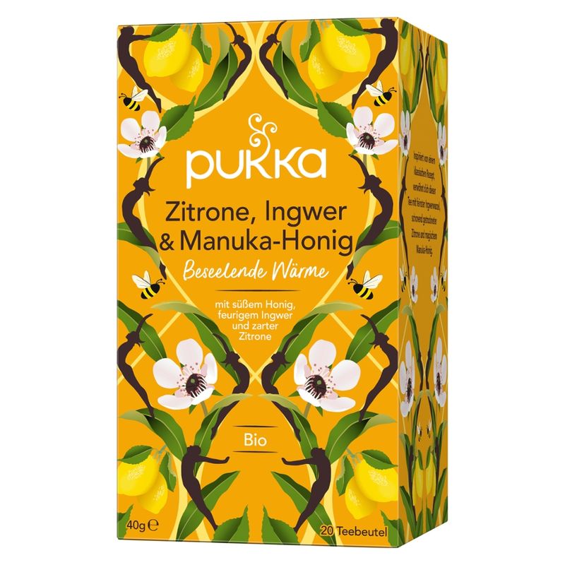 Pukka Pukka Bio Tee Zitrone, Ingwer & Manuka-Honig - Produktbild