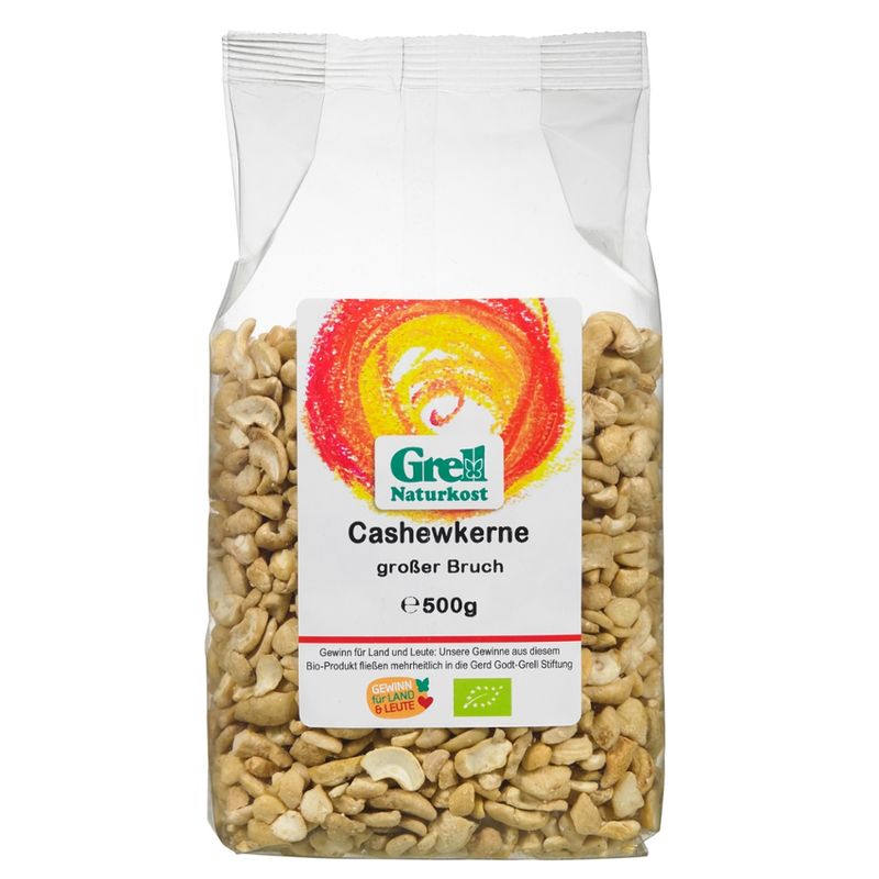 Grell Naturkost Cashewkerne, großer Bruch - Produktbild