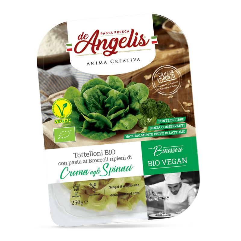 De Angelis Frische biologische NUDELN gefüllt mit Spinatfüllung - Produktbild
