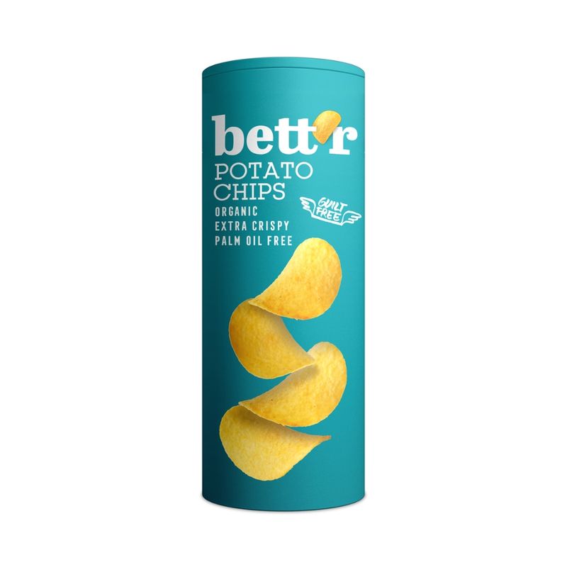Bett'r Bett`r  Bio gesalzene Kartoffelchips  160 g - Produktbild