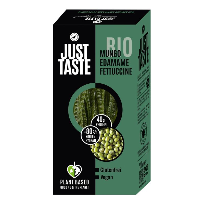 Just Taste Just Taste Bio Mungo Edamame Fettuccine - Produktbild