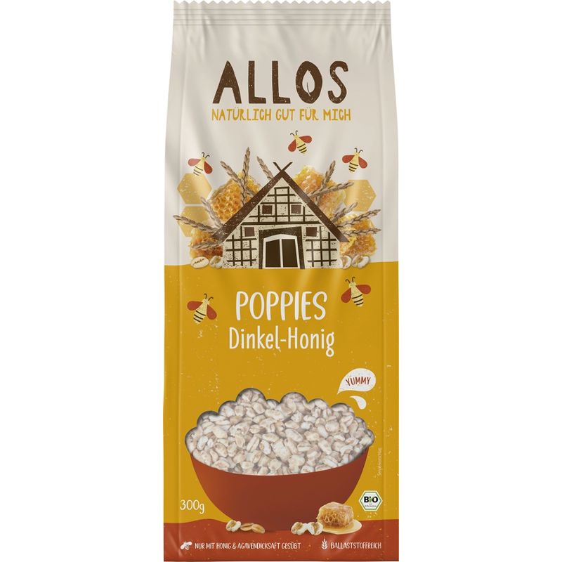 Allos Poppies Dinkel-Honig - Produktbild