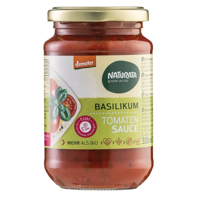 NATURATA Basilikum Tomatensauce - Produktbild