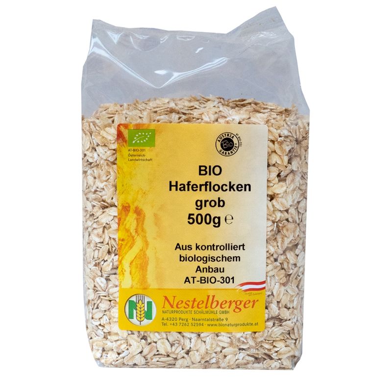 Nestelberger Bio Haferflocken großblatt 500g - Produktbild