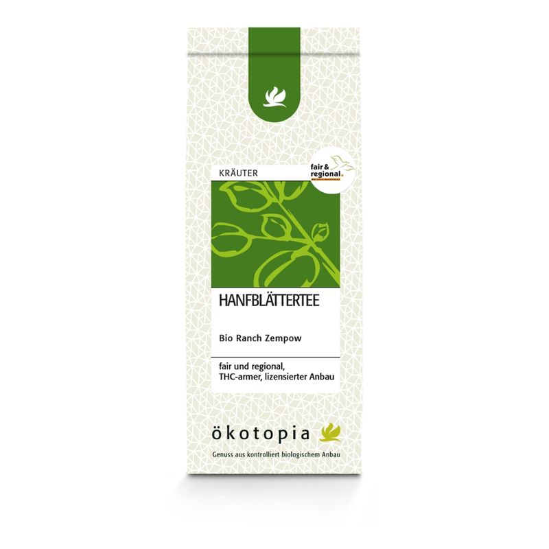 Ökotopia  Hanfblätter kbA 40 g - Produktbild