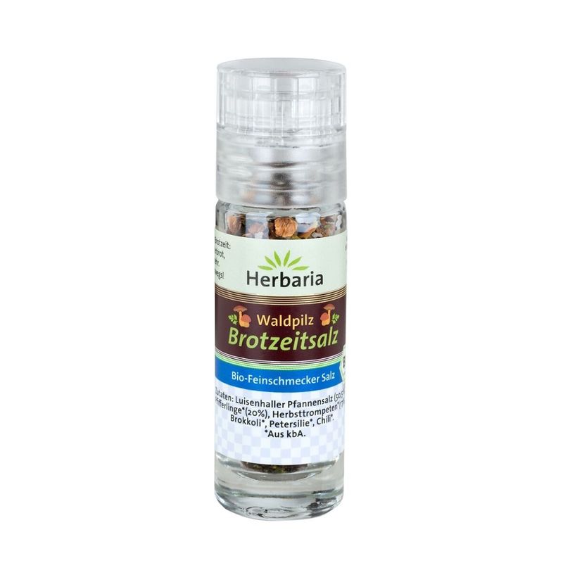 HERBARIA Waldpilz Brotzeitsalz bio Mini-Mühle - Produktbild
