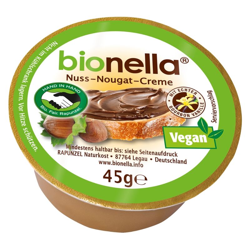 Rapunzel bionella Nussnougat-Creme vegan HIH - Produktbild