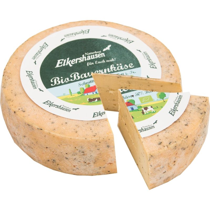 Naturkost Elkershausen BioBauernkäse Knoblauch Basilikum - Produktbild