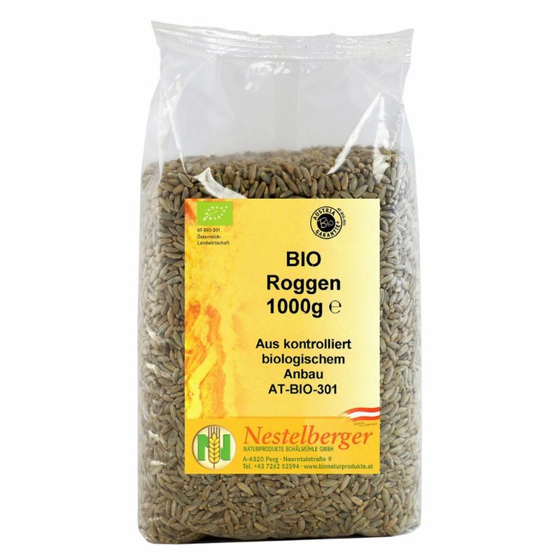 Nestelberger Bio Roggen 1kg - Produktbild