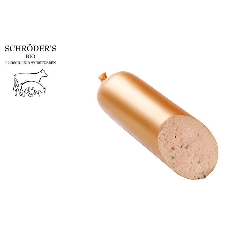 Schröder's Bio Fleisch- und Wurstwaren Leberwurst Kräuter ca. 120 g - Produktbild