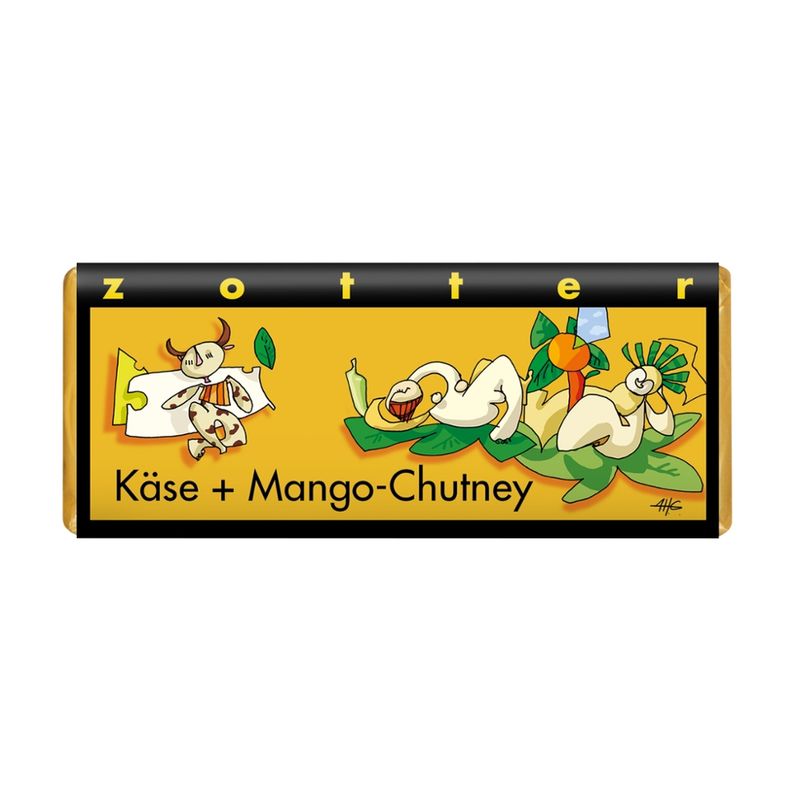 Zotter Schokolade Käse + Mangochutney - Produktbild