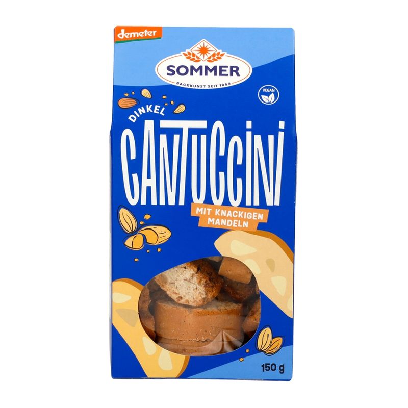 Sommer Demeter Dinkel Cantuccini mit knackigen Mandeln vegan - Produktbild