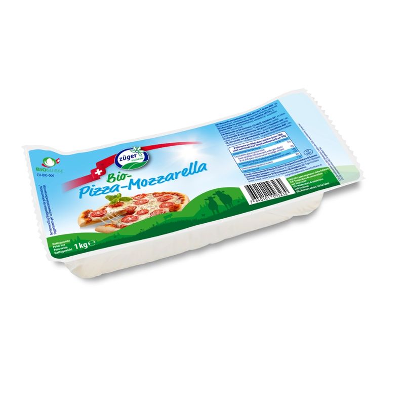 Züger Frischkäse AG Züger Bio-VK Mozzarella Block 1kg - Produktbild