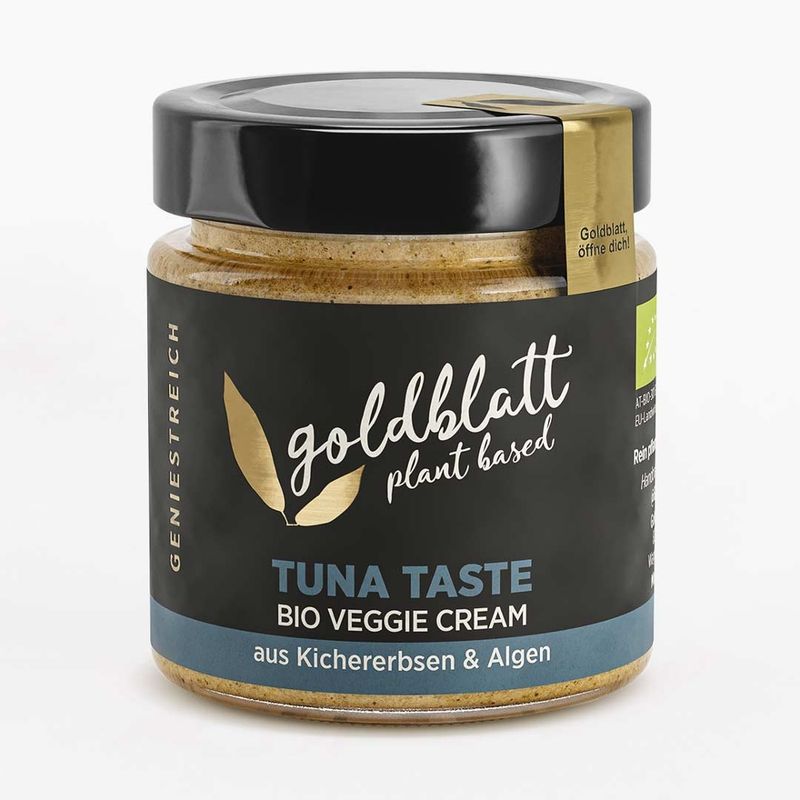 Goldblatt Goldblatt Bio Tuna Taste – Vegane Bio-Creme mit Thunfisch-Geschmack aus Kichererbsen & Dulse Alge - Produktbild