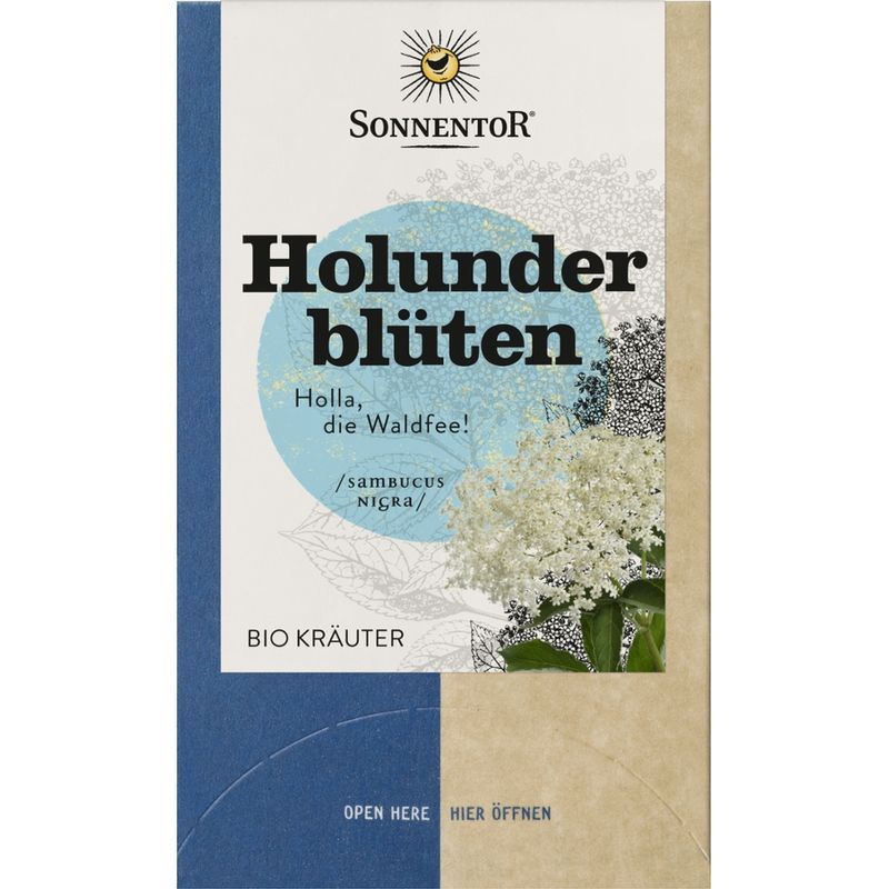 Sonnentor Holunderblüten, Doppelkammerbeutel - Produktbild