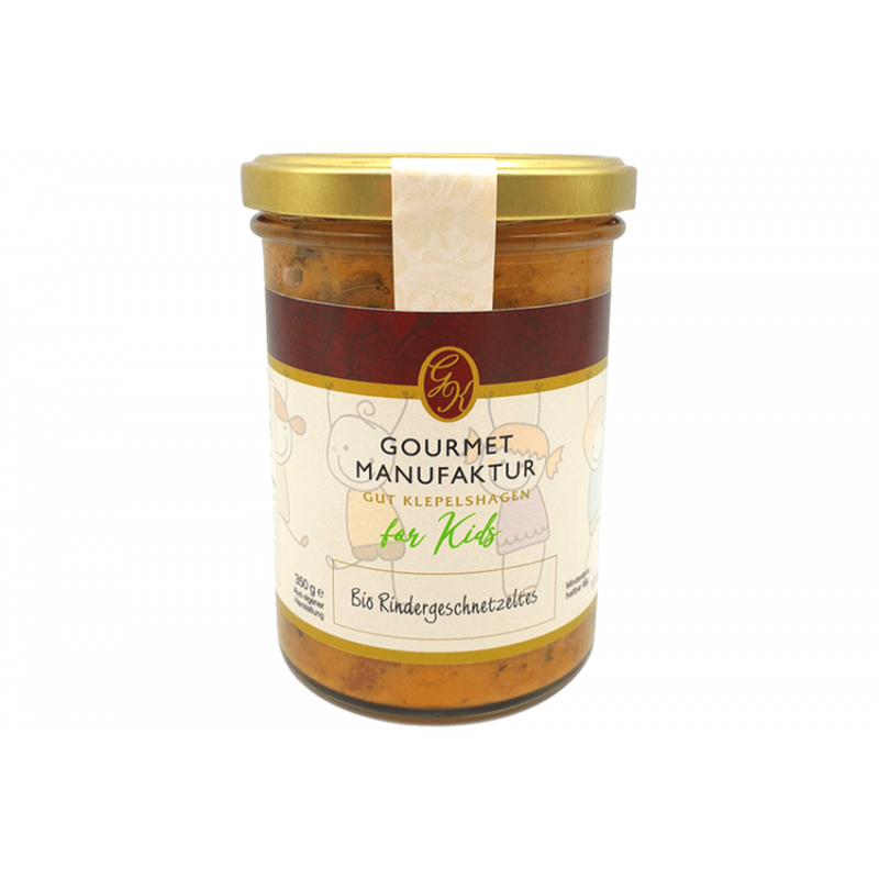 Gourmet Manufaktur Gut Klepelshagen Bio Rindergeschnetzeltes for Kids - Produktbild