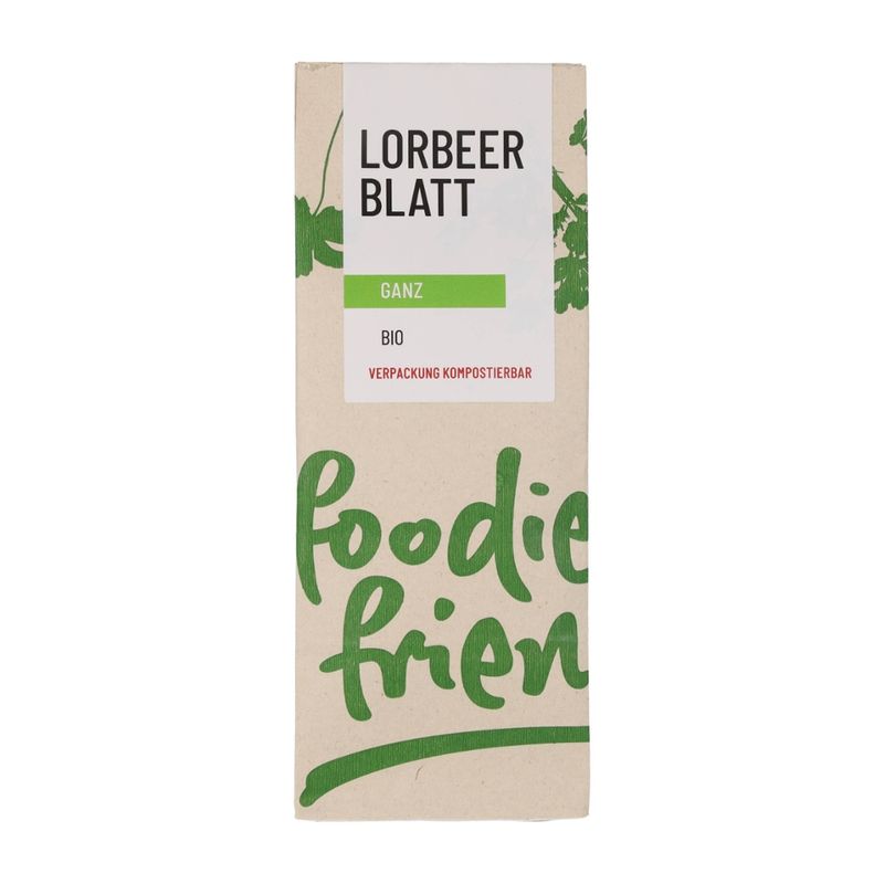 foodie & friends BIO Lorbeerblatt ganz in einer kompostierbaren Tüte - Produktbild