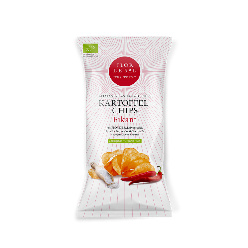 Flor de Sal d'Es Trenc Flor de Sal d'Es Trenc Chips Pikant 125g BIO - Produktbild