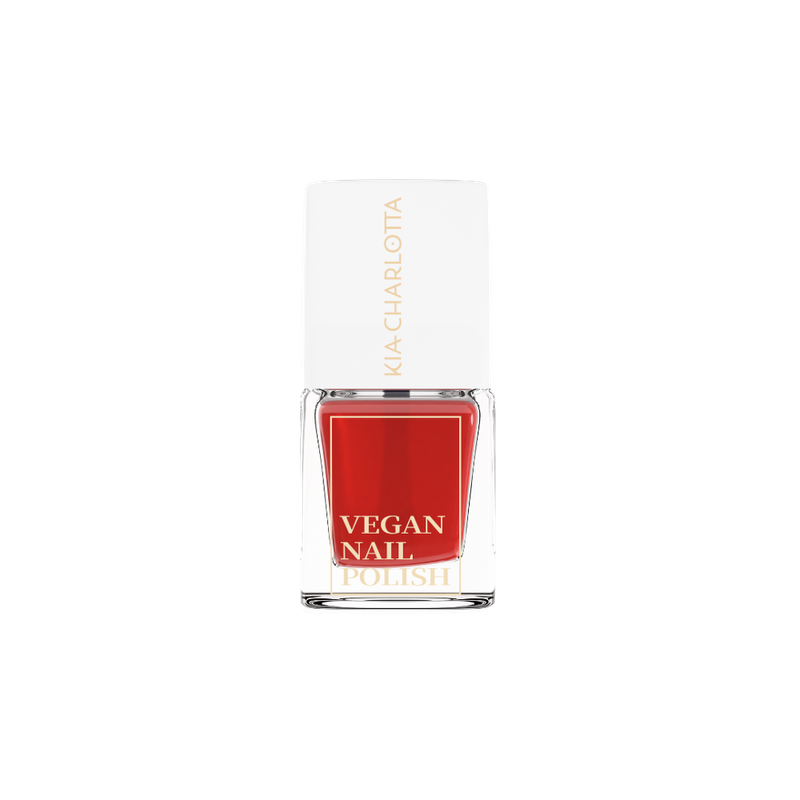 Kia-Charlotta Kia-Charlotta I VEGANER Nagellack, I Can (Klassisches Rot), Bis zu 87% natürlich, 100% pflanzliche Lösungsmittel, Zertifiziert Vegan, Made in Germany, Premium Qualität, 5ml - Produktbild