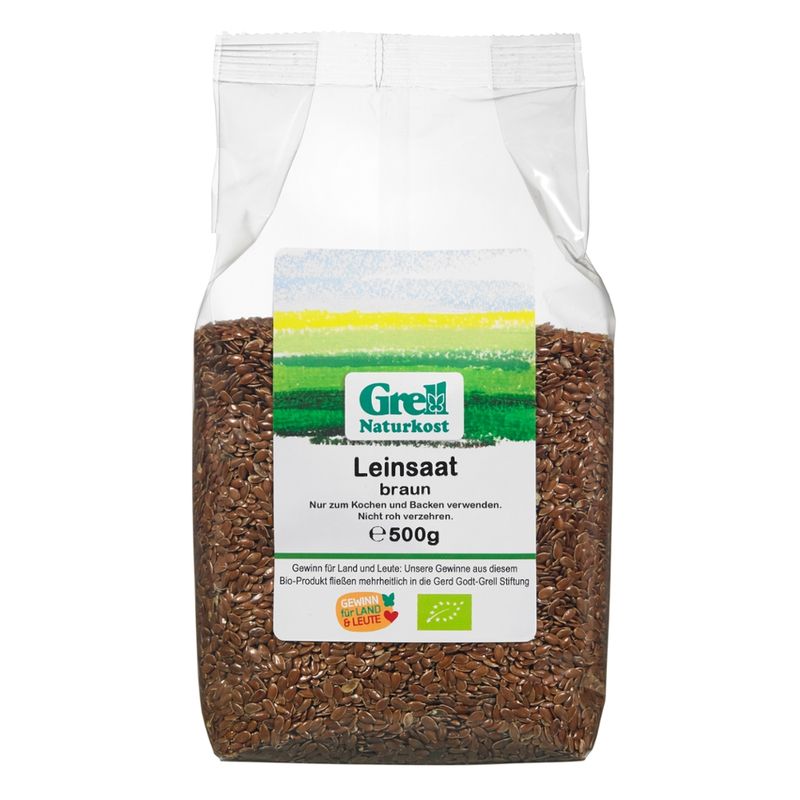 Grell Naturkost Leinsaat braun - Produktbild