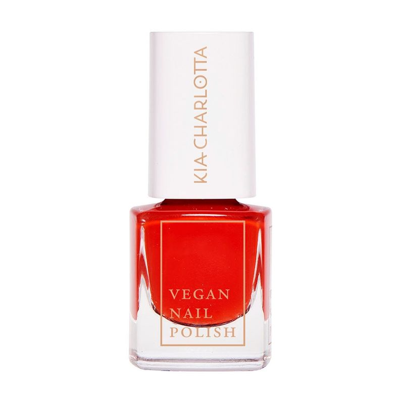 Kia-Charlotta Kia-Charlotta I VEGANER Nagellack, I Can (Klassisches Rot), Bis zu 87% natürlich, 100% pflanzliche Lösungsmittel, Zertifiziert Vegan, Made in Germany, Premium Qualität, 5ml - Produktbild