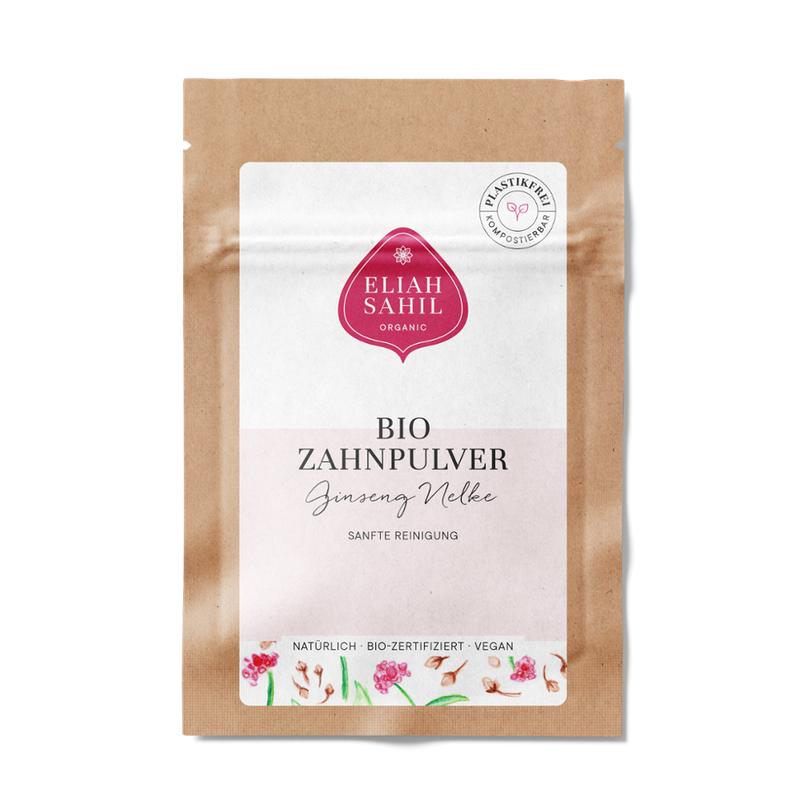 Eliah Sahil Bio Zahnpulver Ginseng Nelke Travel Size 5g - Produktbild