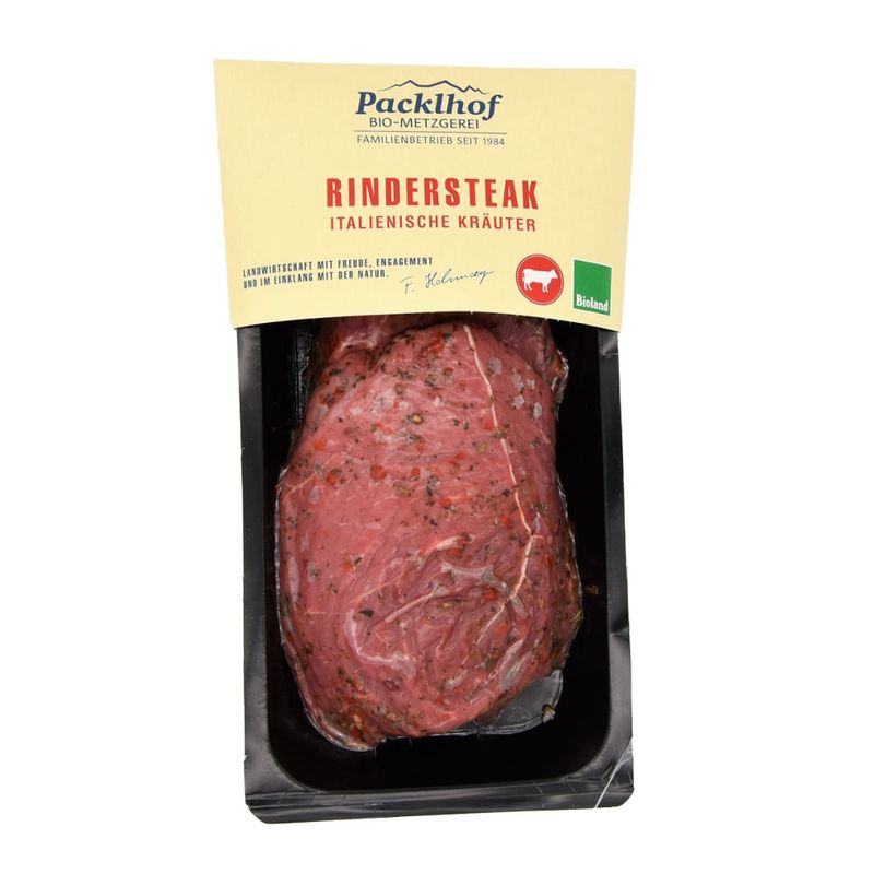 Packlhof Rindersteak Ital. Kräuter ca. Gewicht SKIN/SB - Produktbild