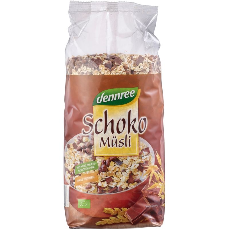 dennree Schokomüsli mit Vollmilchschokolade - Produktbild