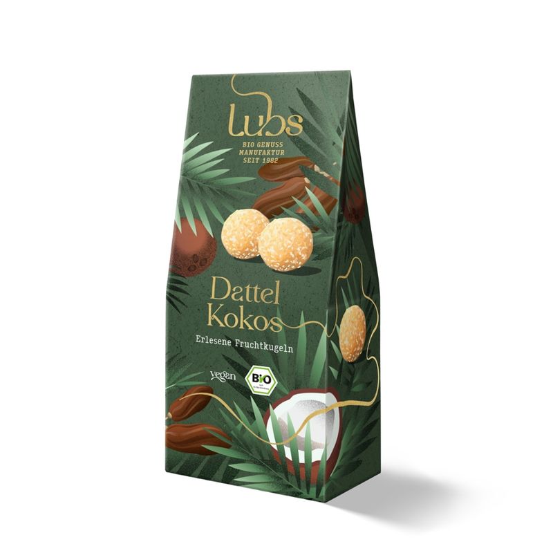 Lubs Dattel Kokos Konfekt, Bio-Fruchtkonfekt - Produktbild