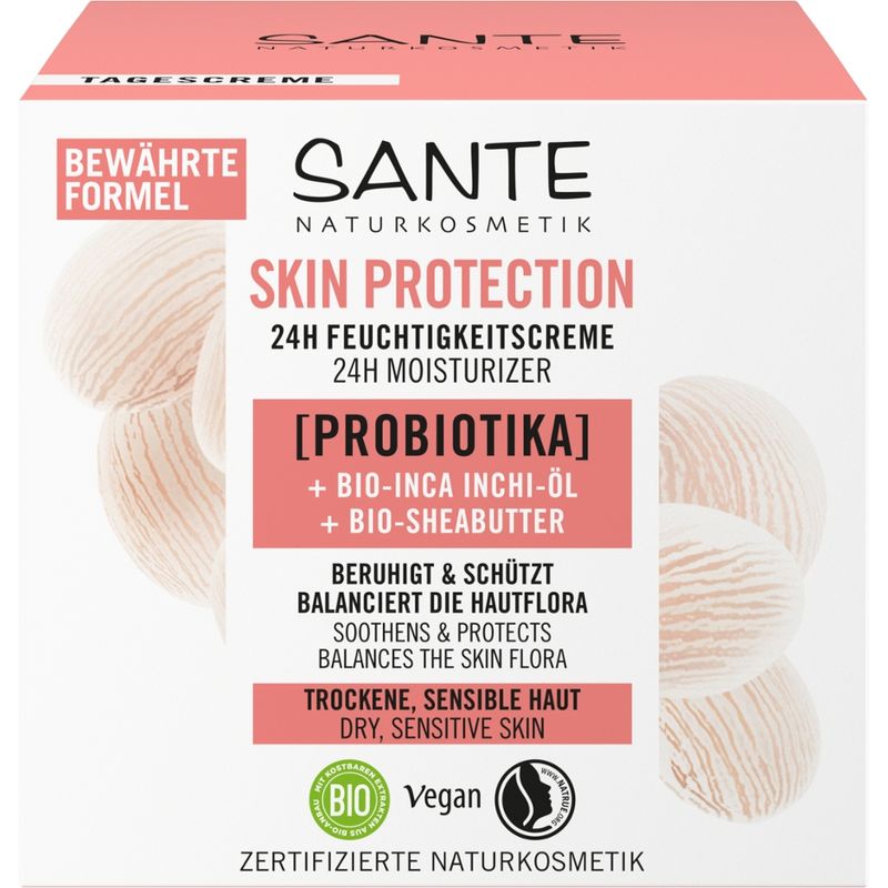 Sante Skin Protection 24h Feuchtigkeitscreme mit Probiotika, Bio-Inca Inchi-Öl & Bio-S - Produktbild