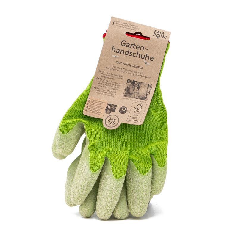 FAIR ZONE FAIR ZONE Gartenhandschuhe Größe S - Fair Trade & FSC - Produktbild