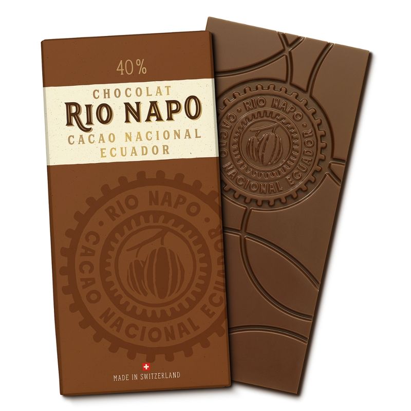 Rio Napo Grand Cru Waldschokolade Rio Napo Grand Cru Waldschokolade 40% pur, Tafel - Produktbild