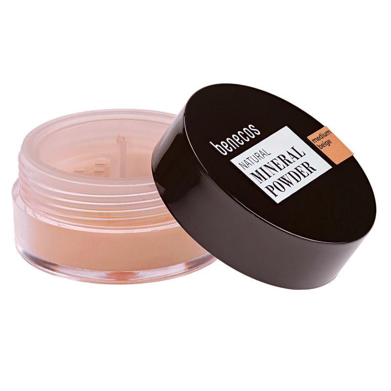 benecos benecos Natural Mineral Powder medium beige - Produktbild