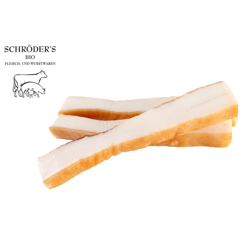 Schröder's Bio Fleisch- und Wurstwaren Fetter Speck 150 g Stück - Produktbild