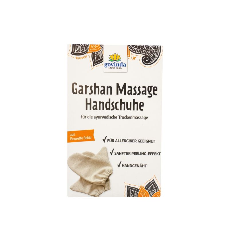 Govinda Garshan-Massage-Handschuhe aus Bourett-Seide - Produktbild